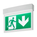SLV P-LIGHT Emergency Exit sign big ceiling/wall, white