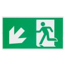 SLV P-LIGHT Emergency stair sign, small, green