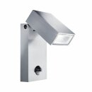 Searchlight Metro LED Outdoor Wall Light with PIR Sensor- Aluminium,IP44