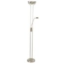 Searchlight LED MOTHER & CHILD STEHLEUCHTE - SATIN SILBER