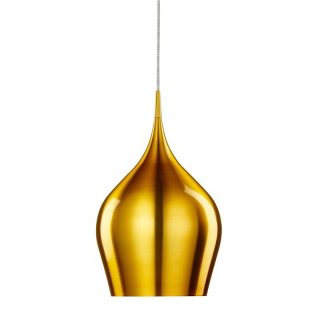 SEARCHLIGHT VIBRANT 1FLAMMIGE Gold HÄNGELEUCHTE  26 cm