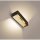 SLV LOGS IN L Indoor LED Wandaufbauleuchte schwarz/gold 2000-3000K DIM-TO-WARM