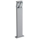 Gartenlampe Sockelleuchte DeMarkt Street Aluminium Metall Glas IP44