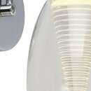 Searchlight Cyclone Wall Light - Chrome & Clear Glass