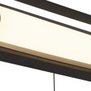Searchlight CHAPLIN LED Wandleuchte, Schwarz 40cm Schnurrschalter