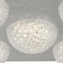 Searchlight Celestia 5Lt LED Flush Ceiling Light - Silver Leaf & Acrylic