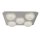 Searchlight Celestia 5Lt LED Flush Ceiling Light - Silver Leaf & Acrylic