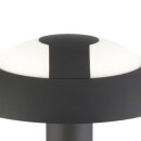 Searchlight Mushroom LED Outdoor Post - Dark Grey & Opal Diffuser, IP44
