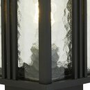 Searchlight Venice 450mm Outdoor Post- Black Metal With Water Glass,IP44