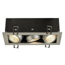SLV KADUX LED DL Set, alu-brushed, 3x9W, 38°, 3000K, inkl. Treiber