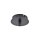 SLV Deckenrosette, 1 Ausgang, rund, schwarz, inkl. Zugentlastung