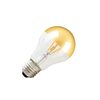 SLV LED Leuchtmittel Spiegelkopf, A60, E27, gold