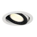 SLV SUPROS Indoor LED Deckeneinbauleuchte weiß rund...