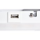 SLV SOMNILA SPOT Indoor LED Wandaufbauleuchte 3000K weiß Version links inkl. USB Anschluss
