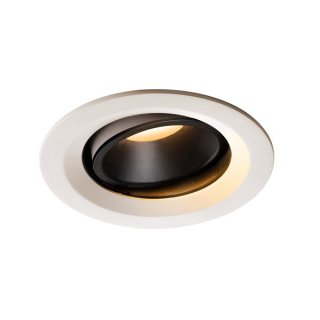 SLV NUMINOS DL M, Indoor LED Deckeneinbauleuchte weiß/schwarz 2700K 55° kardanisch dreh- und schwenkbar