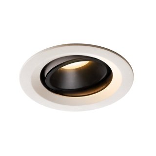 SLV NUMINOS DL M, Indoor LED Deckeneinbauleuchte weiß/schwarz 3000K 55° kardanisch dreh- und schwenkbar