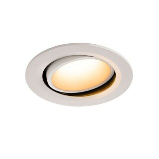 SLV NUMINOS DL L, Indoor LED Deckeneinbauleuchte weiß/weiß 2700K 40° kardanisch dreh- und schwenkbar