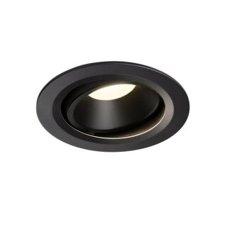 SLV NUMINOS DL L, Indoor LED Deckeneinbauleuchte schwarz/schwarz 4000K 20° kardanisch dreh- und schwenkbar