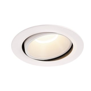 SLV NUMINOS DL XL, Indoor LED Deckeneinbauleuchte weiß/weiß 4000K 20° kardanisch dreh- und schwenkbar