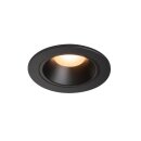 SLV NUMINOS DL S, Indoor LED Deckeneinbauleuchte schwarz/schwarz 2700K 40Â°
