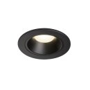 SLV NUMINOS DL S, Indoor LED Deckeneinbauleuchte schwarz/schwarz 4000K 55°