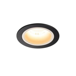 SLV NUMINOS DL M, Indoor LED Deckeneinbauleuchte schwarz/weiß 3000K 55°