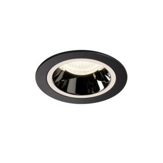 SLV NUMINOS DL M, Indoor LED Deckeneinbauleuchte schwarz/chrom 4000K 40°