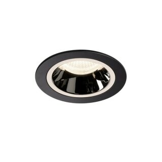 SLV NUMINOS DL M, Indoor LED Deckeneinbauleuchte schwarz/chrom 4000K 55°