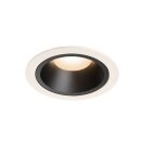 SLV NUMINOS DL L, Indoor LED Deckeneinbauleuchte weiß/schwarz 3000K 55°