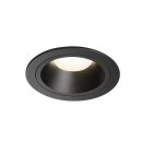 SLV NUMINOS DL L, Indoor LED Deckeneinbauleuchte schwarz/schwarz 4000K 20°