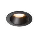 SLV NUMINOS DL XL, Indoor LED Deckeneinbauleuchte schwarz/schwarz 2700K 20°