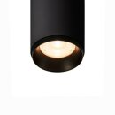 SLV NUMINOS SPOT PHASE S, Indoor LED Deckenaufbauleuchte schwarz/schwarz 2700K 60°
