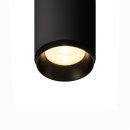 SLV NUMINOS SPOT PHASE S, Indoor LED Deckenaufbauleuchte schwarz/schwarz 3000K 24°