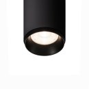 SLV NUMINOS SPOT PHASE S, Indoor LED Deckenaufbauleuchte schwarz/schwarz 4000K 60°