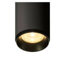 SLV NUMINOS SPOT PHASE M, Indoor LED Deckenleuchte schwarz/schwarz 3000K 36°