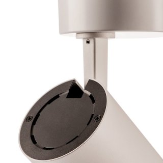SLV NUMINOS SPOT PHASE M, Indoor LED Deckenaufbauleuchte weiß/schwarz 3000K 60°