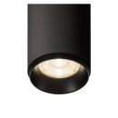 SLV NUMINOS SPOT PHASE M, Indoor LED Deckenleuchte schwarz/schwarz 4000K 24°