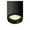 SLV NUMINOS CL PHASE M, Indoor LED Deckenaufbauleuchte schwarz/schwarz 4000K 36°