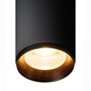 SLV NUMINOS CL PHASE L, Indoor LED Deckenaufbauleuchte schwarz/schwarz 2700K 60°