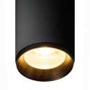 SLV NUMINOS CL PHASE L, Indoor LED Deckenaufbauleuchte schwarz/schwarz 3000K 36°