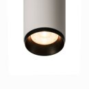 SLV NUMINOS CL DALI S, Indoor LED Deckenaufbauleuchte weiß/schwarz 2700K 36°