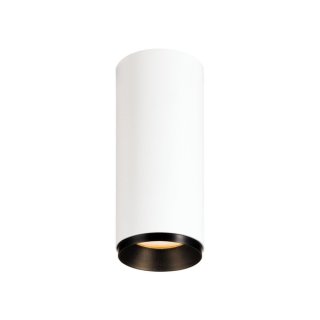 SLV NUMINOS CL DALI S, Indoor LED Deckenaufbauleuchte weiß/schwarz 2700K 60°