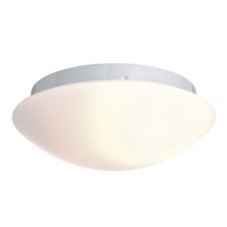 Deko-light Euro II runde Aufbauleuchte mit weißem Lampenschirm