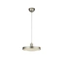 Searchlight SAUCER LED Pendelleuchte - Silber mit Kristall Sand DIFFUSER