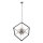 Searchlight STELLAR 6LT SPIKE BALL Pendelleuchte, MATT Schwarz Gestell mit Kristall Glas