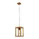 Searchlight SQUARE WOVEN BAMBOO Holz 1LT Pendelleuchte