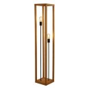 Searchlight SQUARE WOVEN BAMBOO Holz 2LT Stehlampe