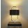 Searchlight Madrid LED Table Lamp - Chrome & Opal, Black Shade