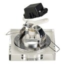 SLV CRYSTAL I Downlight, eckig, chrom/Kristall klar,...