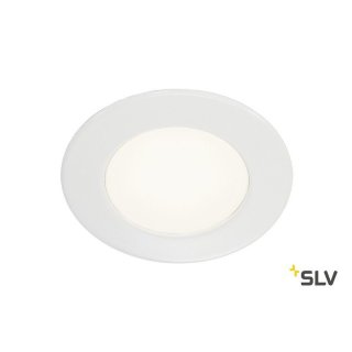 SLV Downlight, DL 126 LED, rund, weiss, 2,8W LED, warmweiss,12V